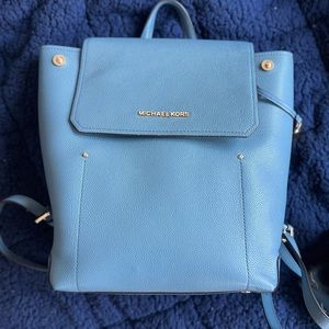 Blue Michael Kors backpack